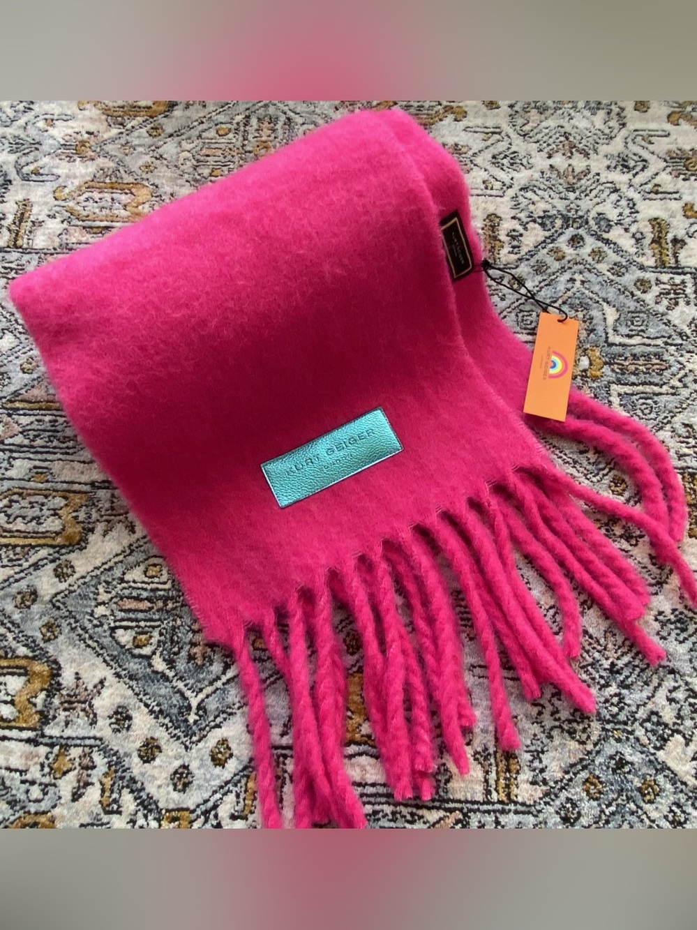 Kurt Geiger Yarn Dyed Fringe Scarf